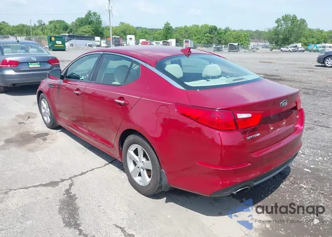 2015 Kia Optima Lx из США, поврежденный, VIN 5XXGM4A72FG407864